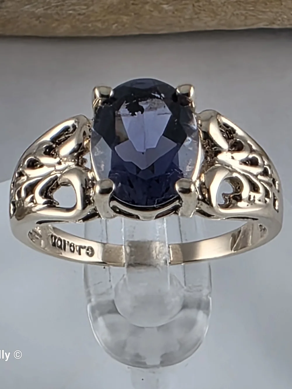 10K Yellow Gold Tanzanite Gemstone Cocktail Ring Size 6 - Solid Gold! 👌🎁